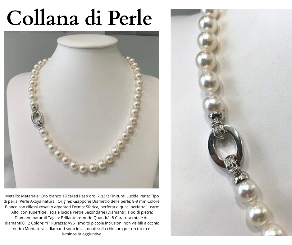 Collana di Perle Akoya