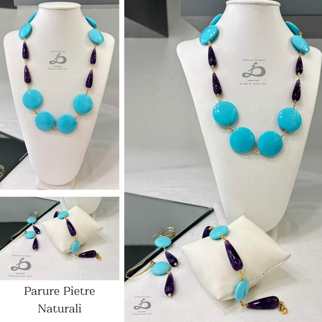 Parure Pasta di Turchese e Ametista