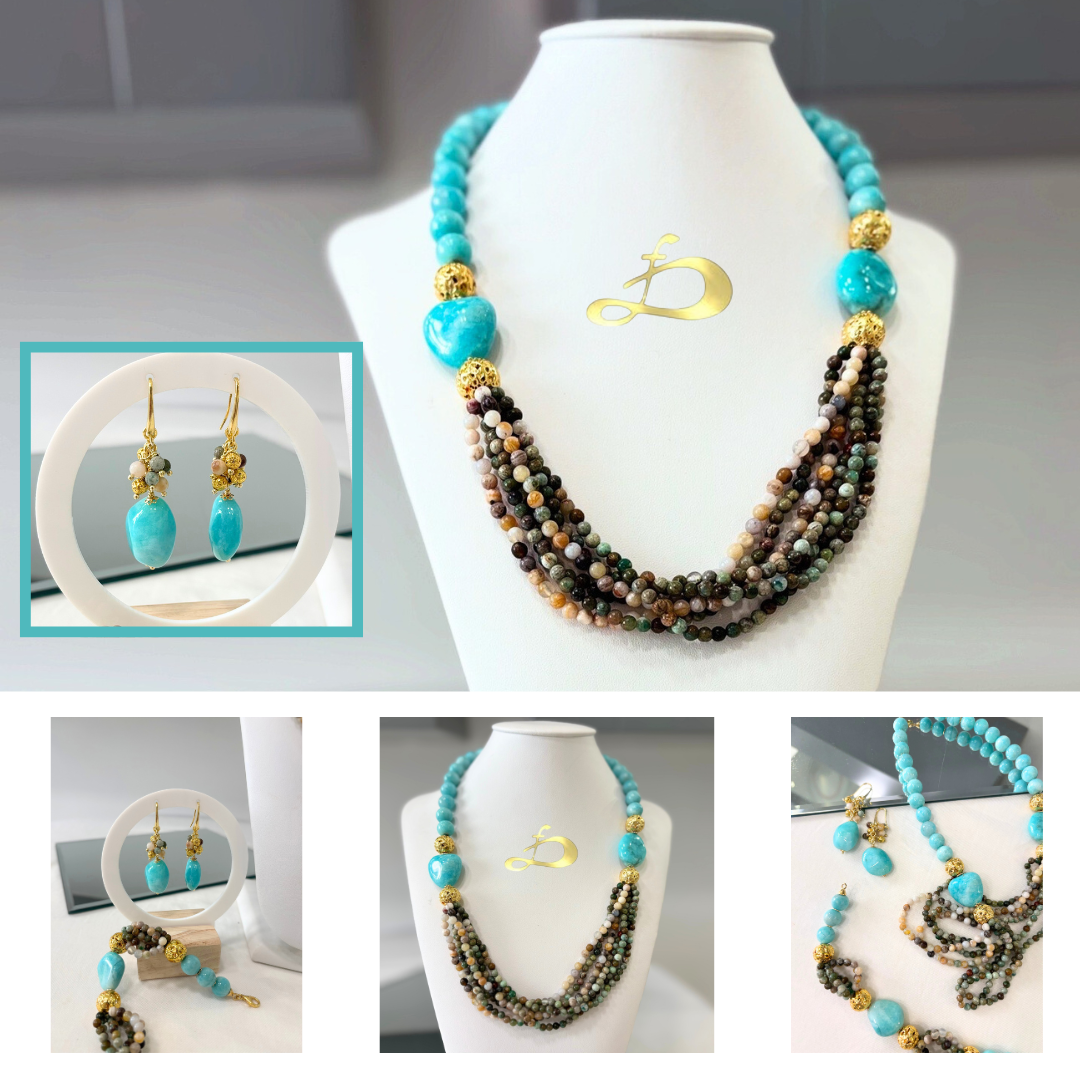 Parure in Amazzonite