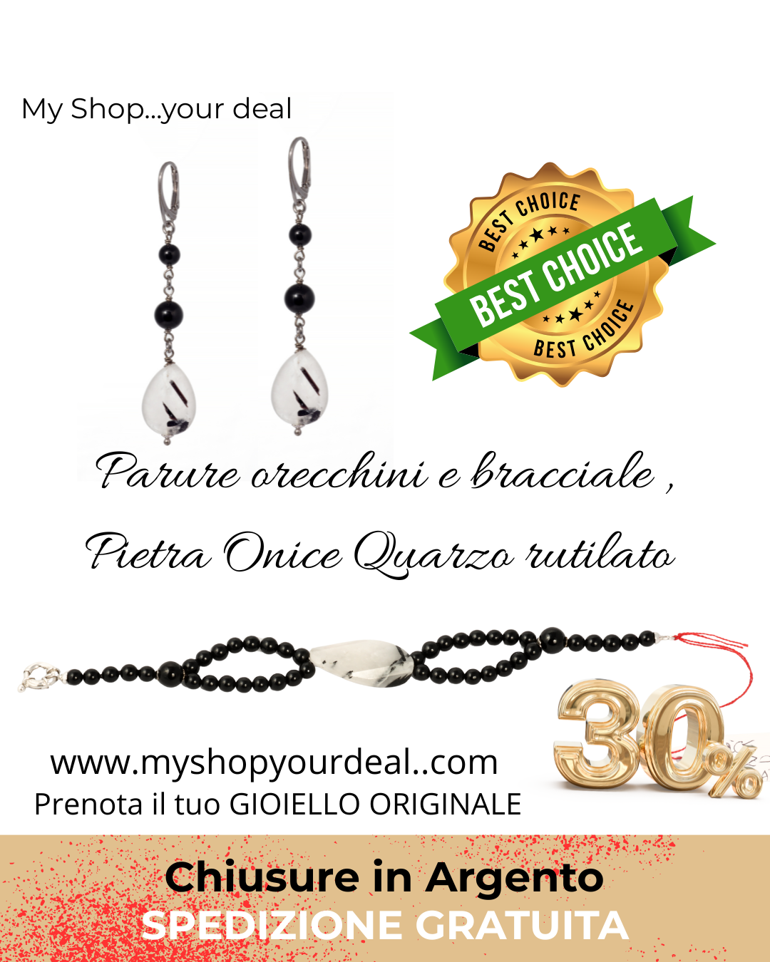Bracciale e Orecchini, completo AMALFI